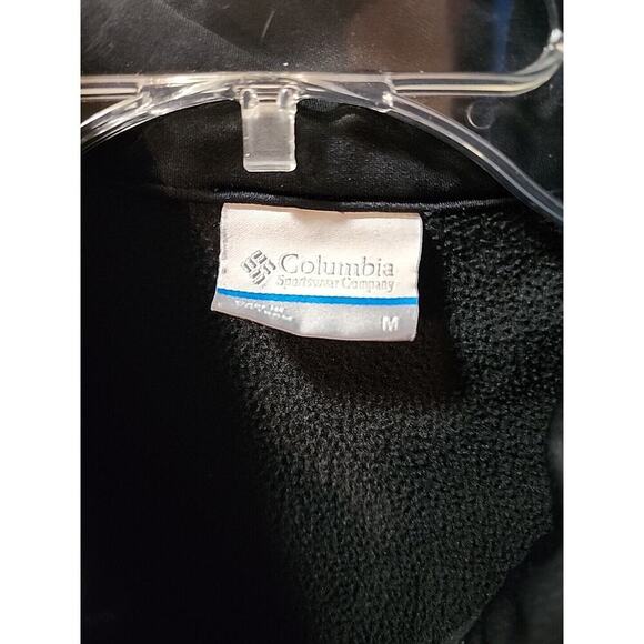 OU Oklahoma Sooners Columbia Vest Black Pockets Full Zip Fleece Womens Size Med - Picture 4 of 5